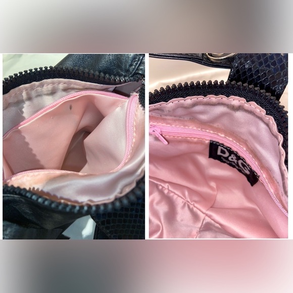 Women’s vintage Y2K DOLCE&GABBANA Black leather shoulder bag - Picture 12 of 16